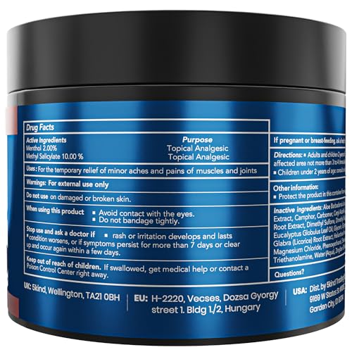 5Kind DMSO Cream for Pain Relief 4 fl oz - 99.9% Pure DMSO Pharmaceutical Grade Cream - Aloe Vera, Magnesium, Arnica & Menthol - Topical Muscle and Joint Pain Relief - Registered NDC - Made in USA 5kind clinical skincare Au supplements