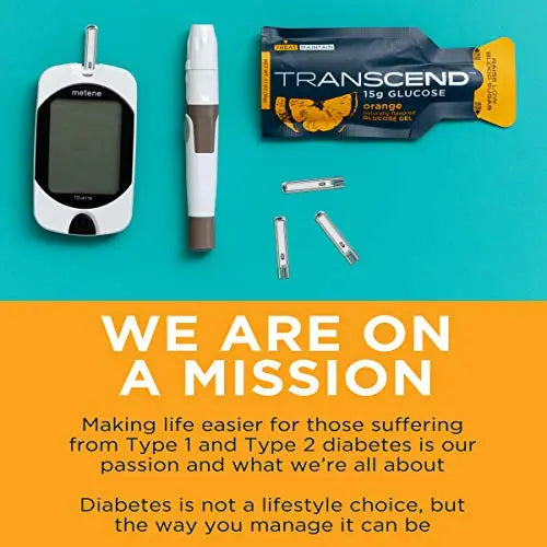 Transcend Glucose Gel Packs - Orange, 30 Pack (1.1oz each) - FSA/HSA Transcend Au supplements