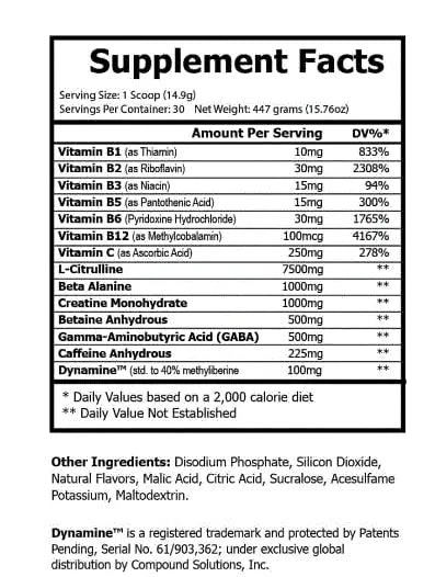 Real Anabolic Warrior / Pre-Workout Dietary Supplement/Increases Muscle Strength/Powder Real Anabolic Warrior Au supplements