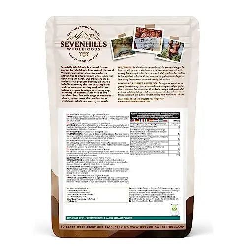 Sevenhills Wholefoods Hydrolysed Marine Collagen Powder 300g, from Switzerland, 100% Pure Unflavoured Protein Peptides Sevenhills Wholefoods Au supplements