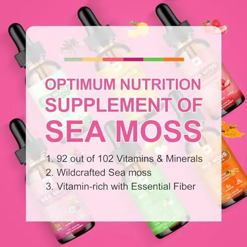 3000mg Sea Moss Liquid Drops - Organic Black Seed Oil & Irish Sea Moss B BEWORTHS Au supplements