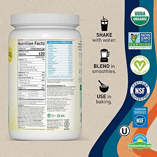 Garden of Life Organic Vegan Vanilla Protein Powder 22g Complete Plant Based Raw Protein Garden of Life Au supplements