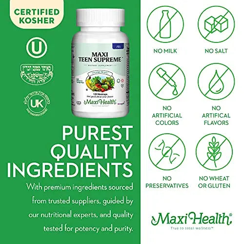 Maxi Health Teen Supreme HIS Vitamins for Teen Boys (120) - Teen Multivitamin for Young Maxi Health Au supplements
