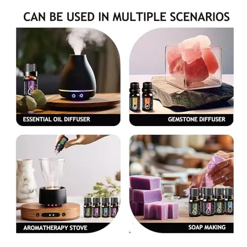 KMSCO Essential Oils Set -Top 16(0.33Fl Oz) Organic Plant Natural Fragrance Scents Blends Oil KMSCO Au supplements