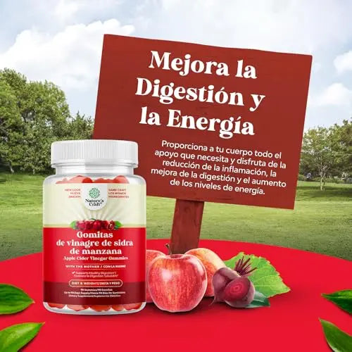 Gomitas ACV de Vinagre de Sidra de Manzana – Suplemento de Energético Natural con la Natures Craft Au supplements