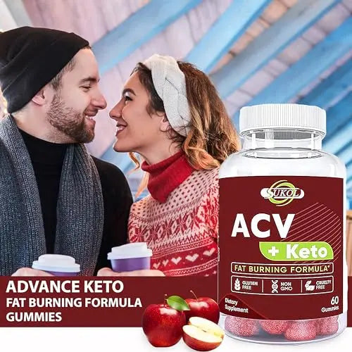 60 Counts Keto ACV Gummies Advanced Formula - Diet Gummies for Women & Men Sukol Au supplements