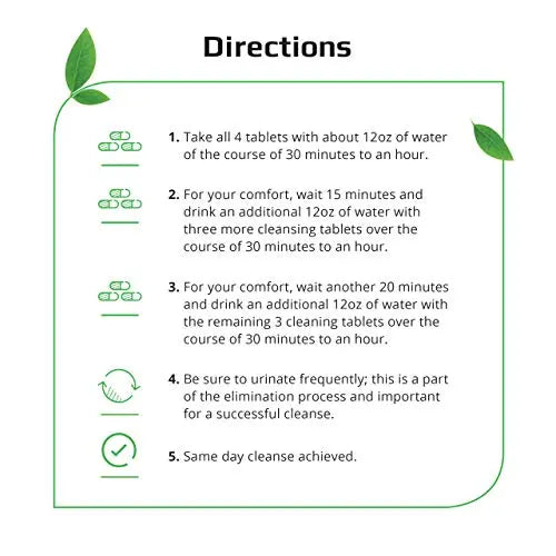 Herbal Clean - QTabs Same-Day Detox, Portable and Discreet, 10 Tablets Herbal Clean Au supplements