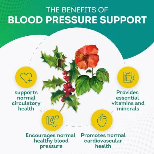 PurePremium Blood Pressure Support Supplement with Hawthorn, Hibiscus & Garlic Extract PurePremium Supplements Au supplements