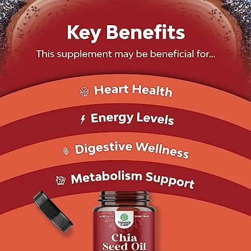 Potent Chia Seed Extract Pills for Men and Women Natural Supplement for Weight Loss Natures Craft Au supplements