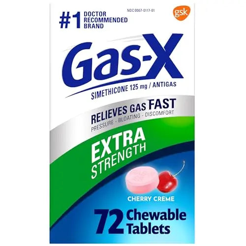 Gas-X Extra Strength Chewable Gas Relief Tablets with Simethicone 125 mg Gas-X Au supplements