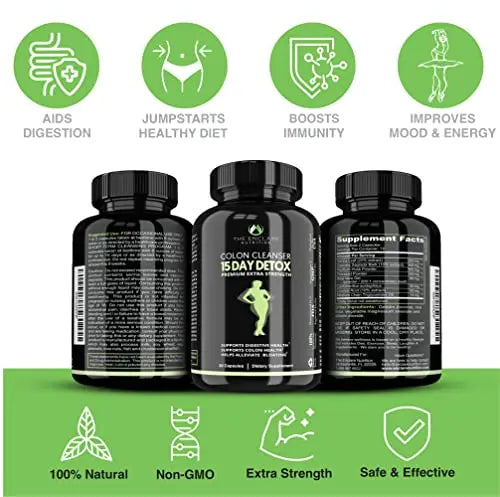 Colon Cleanse Fast-Acting Colon Cleanser Detox; Healthy Bowel Movement THE ENCLARE NUTRITION Au supplements