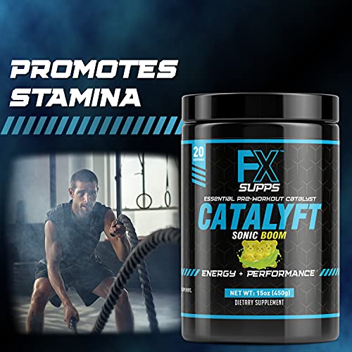 FX Supps Catalyft Pre-Workout Powder Drink for Men & Women, Sonic Boom | Dietary FXSUPPS Au supplements
