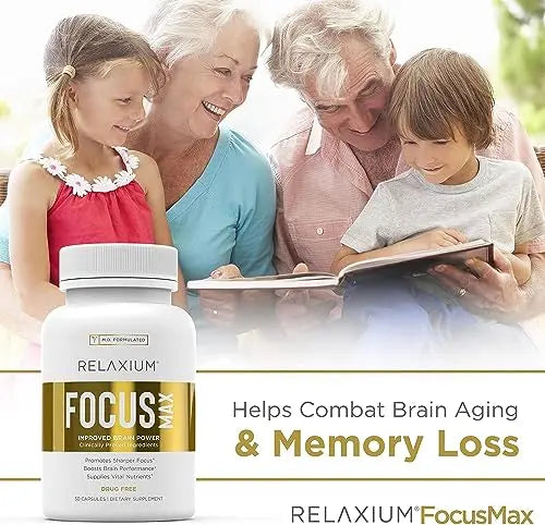 Relaxium FocusMax, Brain & Focus Health Supplement, Proven Concentration Relaxium Au supplements