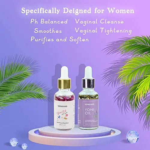 2 Packs Yoni Oil for Women, All Natural Feminine Oil Intimate Deodorant for Women, Remove Odor, Ph Balanced yonisayo Au supplements