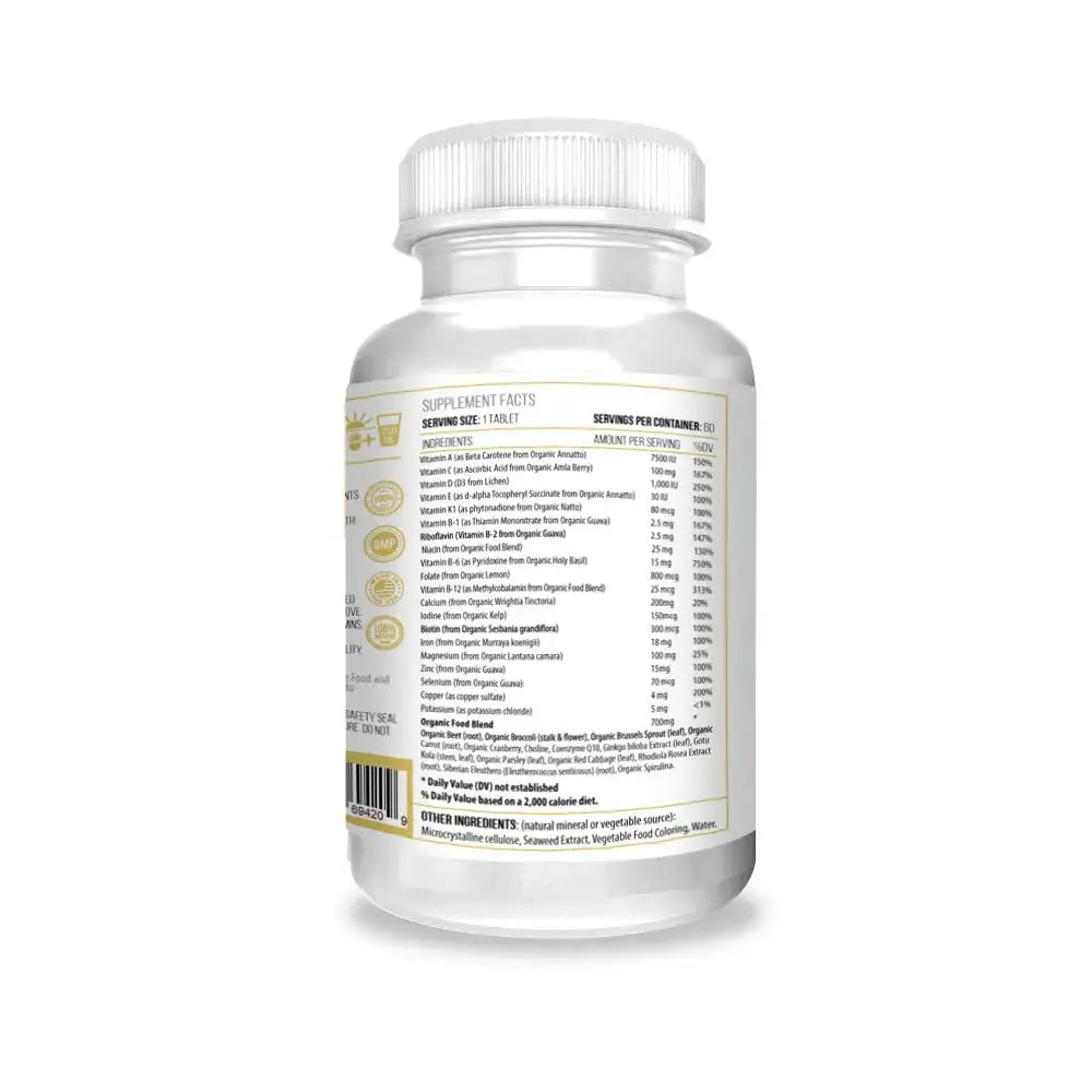 Actif Organic Multivitamin for Women Age 30+ with 30 Organic Vitamins and Organic Herbs, Non-GMO, Made in USA, 2-Month Supply ACTIF Au supplements