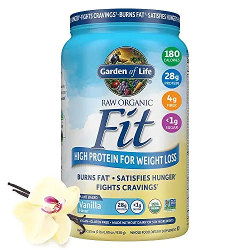 Garden of Life Raw Organic Fit Vegan Protein Powder Vanilla, 28g Plant Based Protein Garden of Life Au supplements