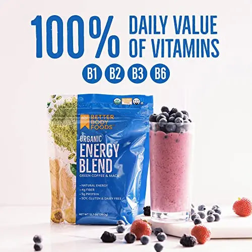 BetterBody Foods Organic Energy Blend, Plant-Based Natural Energy, Gluten-free, Non-GMO BetterBody Foods Au supplements