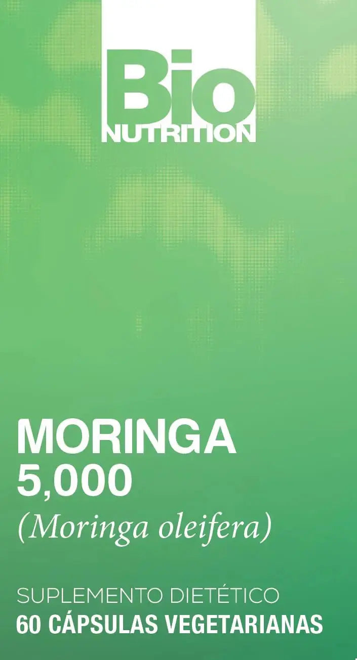 Bio Nutrition Moringa 5000mg 60 Vegetarian Capsules | Complete Green Superfood | Nature's Multivitamin | Energy and Gut Health Bio Nutrition Au supplements