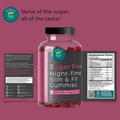 Eleva Nutrition Sugar-Free Night-Time Slimming Gummies - Keto Friendly Hunger Suppressant Eleva Nutrition Au supplements