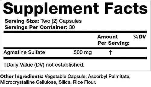 Olympian Labs Agmatine 500 mg per Serving, 60 Vegetarian Capsules Olympian Labs Au supplements