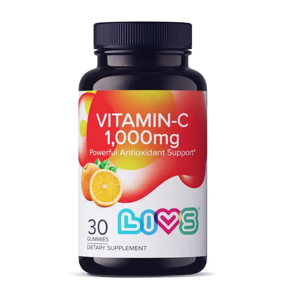 Vitamin C 1000mg Gummies for Kids & Adults |Antioxidant & Immune Support Supplement | Vegan Multivitamin for Hair, Skin & Nails LIVS Au supplements