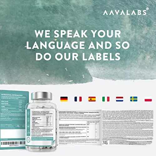 Marine Collagen Tablets for Women and Men with Hyaluronic Acid, Natural Vitamin C & Magnesium - with Pure Collagen peptides AAVALABS Au supplements