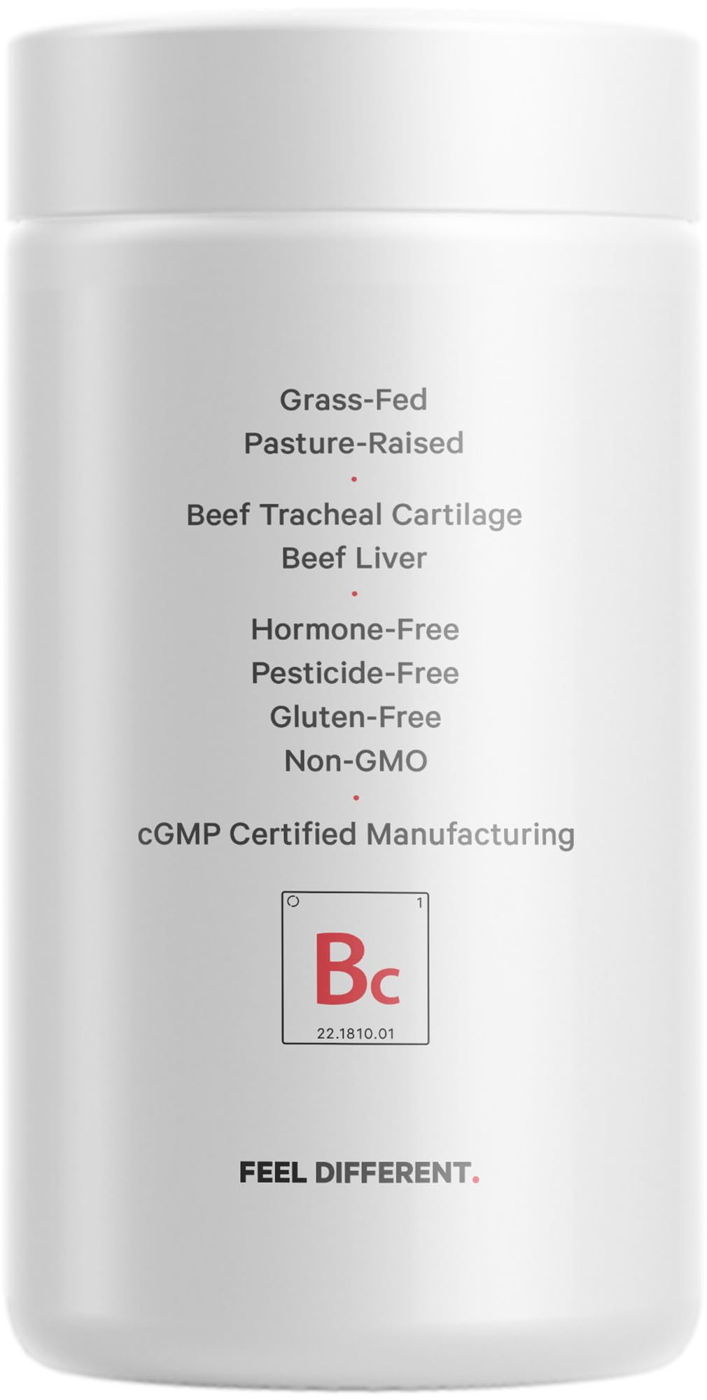 Codeage Grass Fed Beef Cartilage Supplement - Freeze Dried, Non-Defatted, Desiccated Beef Tracheal Bovine Cartilage & Liver Pills – Pasture Raised Argentina Beef Vitamins - Non-GMO -180 Capsules Codeage Au supplements