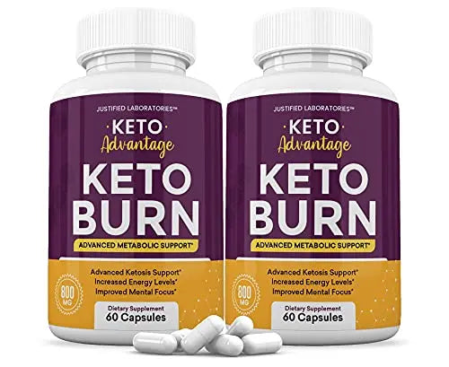 (2 Pack) Keto Advantage Keto Burn Pills Includes Apple Cider Vinegar goBHB Exogenous Justified Laboratories Au supplements