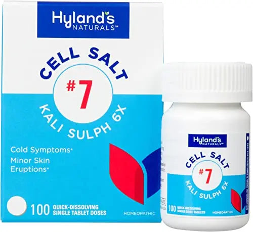 Hyland's Naturals No. 7 Cell Salt Kali Sulph 6X Tablets, Cystic Acne and Acne Scare Treatment Hyland's Au supplements
