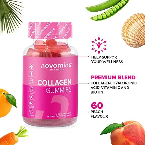Novomins Collagen Gummies - Marine Collagen Gummies - Superior Type 1 Hydrolysed Collagen novomins Au supplements