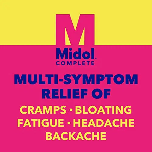 Midol Complete, Menstrual Period Symptoms Relief Including Premenstrual Cramps Midol Au supplements