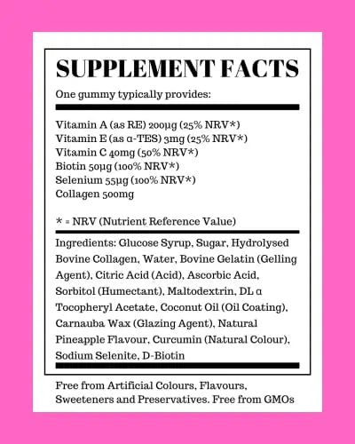 Collagen Gummies with Vitamins for Women Men Adults - Skin, Hair, Nail & Cartilage Health Pure Food Supplements Au supplements