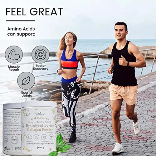 Vitazam Bovine Collagen Peptides - Hydrolyzed Type 1 & 3 Collagen Powder Protein Supplement for Healthy VitaZam Au supplements