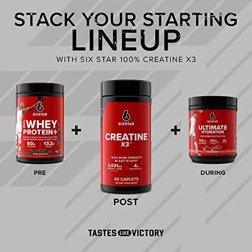 Six Star Creatine Pills Post Workout X3 Creatine Capsules | Creatine Monohydrate Blend Six Star Au supplements