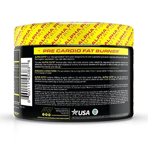 Alpha Pro Nutrition Alpha Cuts Fat Burner Thermogenic Men Women Pre Cardio Workout Alpha Pro Nutrition Au supplements