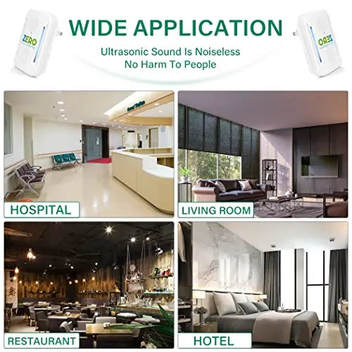 Ultrasonic Pest Repeller, Indoor Ultrasonic Repellent for Roach, Rodent ZEROPEST Au supplements
