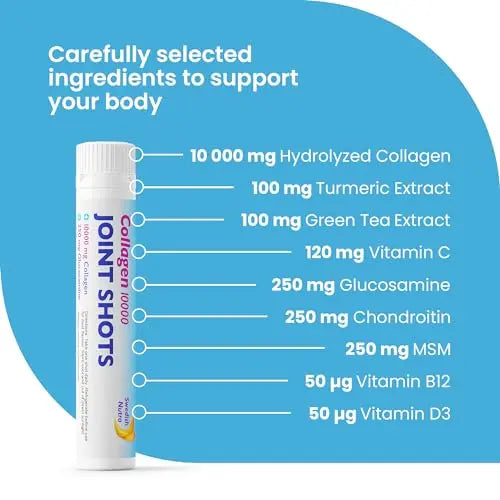 Swedish Nutra Collagen 10000 Joint Shots | High Strength Type 1, 2 & 3 Collagen for Body, Joints & Ligaments Swedish Nutra Au supplements
