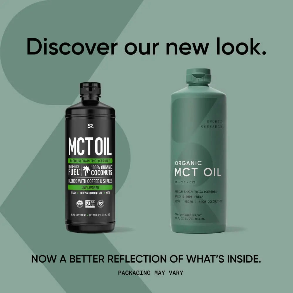 Sports Research Keto MCT Oil from Organic Coconuts - Fatty Acid Fuel for Body Sports Research Au supplements