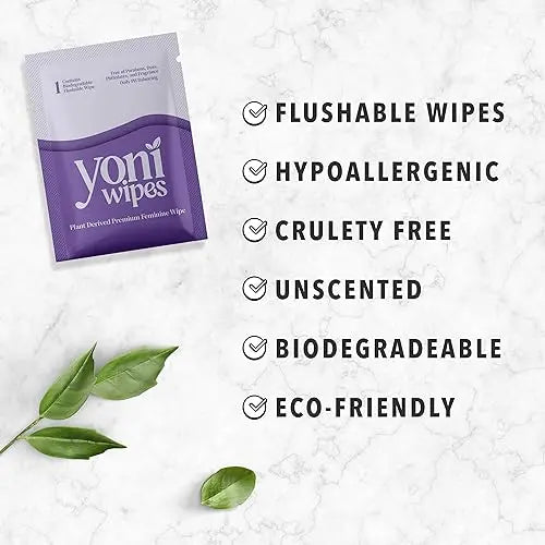 Yoni Wipes - 30 Count Biodegradable & Flushable Feminine Wipes, pH-Balanced, Aloe Vera & Vitamin E Yoni Wipes Au supplements