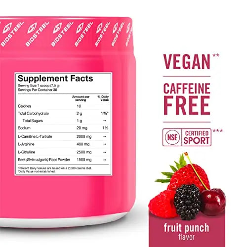 BioSteel Sports Beets Pre-Workout Powder, Non-GMO Formula, Fruit Punch, 30 Servings BioSteel Sports Au supplements
