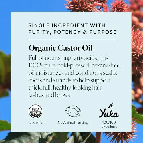 Sky Organics Organic Castor Oil (16 oz) USDA Certified Organic, 100% Pure, Cold Pressed Sky Organics Au supplements
