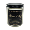 Stress Relief Candle | Purpose-Driven Soy Candles | Scented Candle for Home | 8oz Long Lasting Candle Be Light Candle RE Au supplements