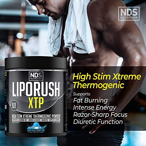 LIPORUSH NDS Nutrition XTP Thermogenic Fat Burner with L-Carnitine - Energy, Focus LIPORUSH Au supplements