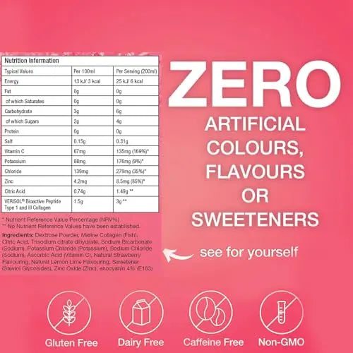 Hydralyte Plus Collagen Effervescent Electrolytes Powder Sachets - 20 Strawberry Lemonade Flavored Sticks Hydralyte Au supplements