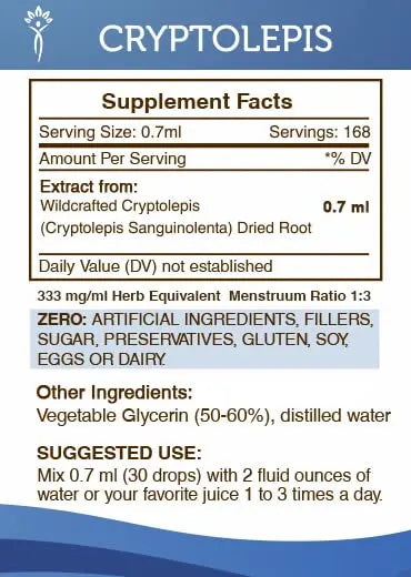 Secrets of the Tribe Cryptolepis Tincture Alcohol-Free Extract, High-Potency Herbal Drops Secrets of the Tribe Au supplements