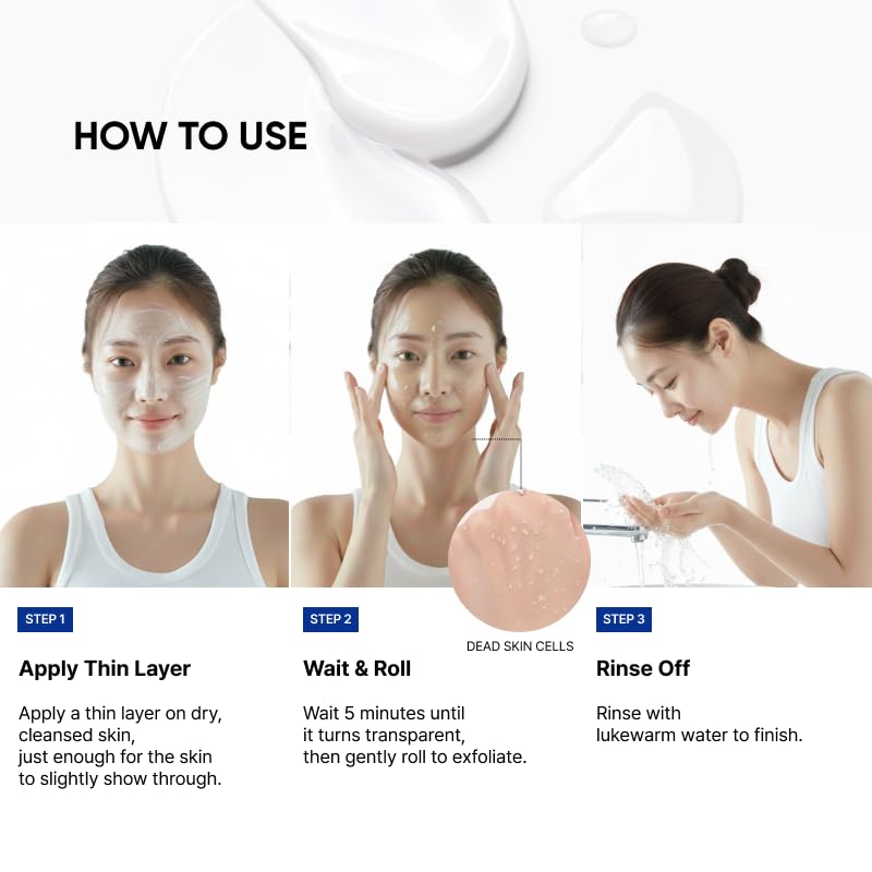 SAYNID MICROBIOME RENEWING CREAM MASK TRIAL KIT, Wash-off Cream, Soft Exfoliating Face Scrub Dead Skin Cells | 4.5g/0.15oz (3EA) SAYNID Au supplements