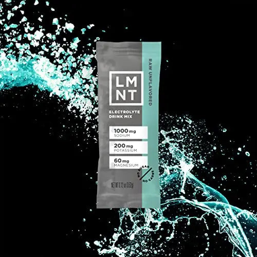 LMNT Zero-Sugar Electrolytes - Raw Unflavored Salt - Hydration Powder Packets Drink LMNT Au supplements