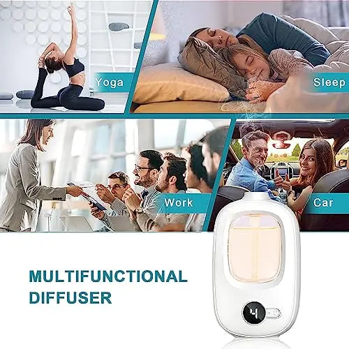 Aeeteek Shangri-la Wall Mounted Essential Oil Diffuser Aroma Oils Refill Rechargeable 4 Mist Modes Aeeteek Au supplements
